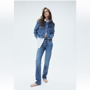 HIGH RISE SLIM STRAIGHT LEG JEANS